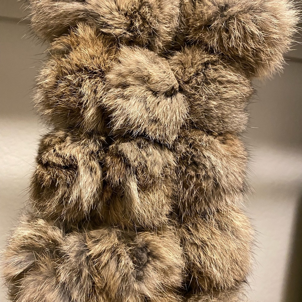 Cejon 100% Rabbit Fur Scarf - Picture 2 of 5
